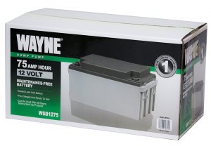 Wayne WSB1275 75Ah AGM Sealed Lead Acid Battery