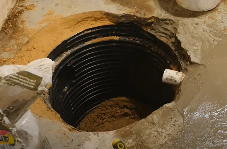 sump pump basin extension