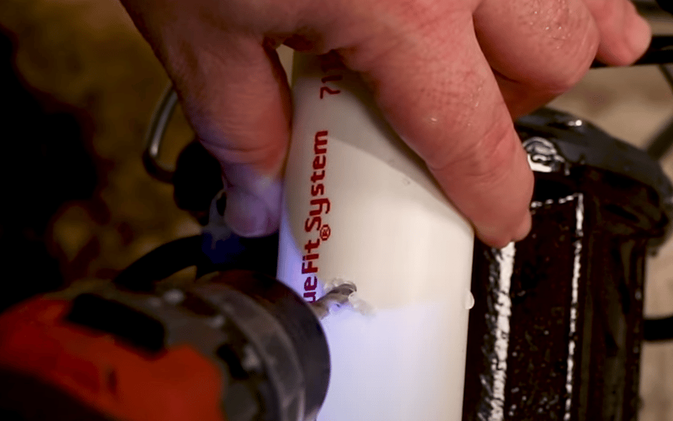 sump pump weep hole